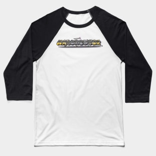 Manchester Metrolink Graffiti throw-up spell-out typography Baseball T-Shirt